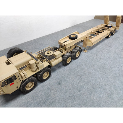 RC Trailer Metal Model Electric Tailgate with Light Suitable for HG P802 Remote Control Tractor 1/12 1/14 Tamiya RC Trailer