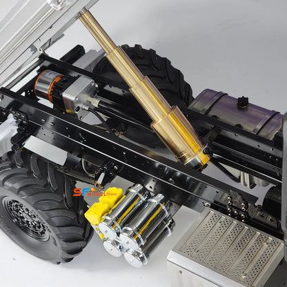 4x4 Hydraulic RC Truck 1/14 Remote Control Dump Truck Model 3363 Remote Control Car with Light and Sound System Boy Toy Gift