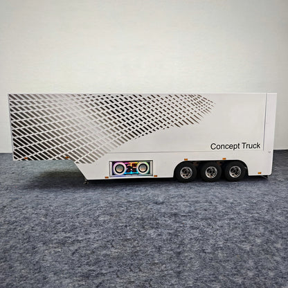 1/14 Metal 3-Axle RC Container Trailer Truck with Lights & Openable Sides