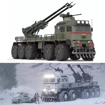 CROSSRC XX10 T-REX 1/12 RC-Auto 10x10 Gepanzertes Fahrzeug Militär-LKW Modellbausatz Version Simulation Schweres Geländefahrzeug Spielzeug für Jungen 