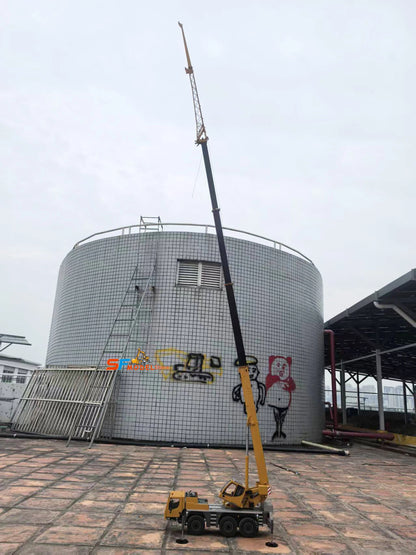 D1050 RC Crane 1/14 3-axis Remote Control Hydraulic Crane Engineering Heavy Machinery Metal Model All Terrain Crane Model Toy