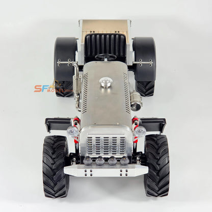 Metal RC Tractor Climbing Car Model RTR Version with 2-speed Gearbox Motor Winch CNC Metal Remote Control Car Model Toy 2026 New