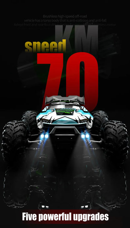1/16 70KM/H or 50KM/H 4WD RC Car with LED Remote Control Cars High Speed Drift Monster Truck for Kids Vs Wltoys 144001 Toys