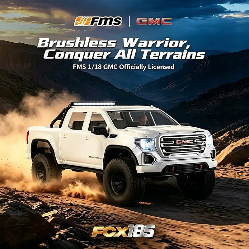 FMS FCX18S 1/18 GMC Sierra 4WD Scale RC Crawler RTR with 2-Speed
