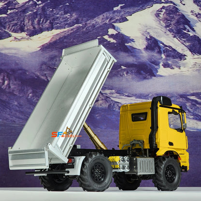 4x4 Hydraulic RC Truck 1/14 Remote Control Dump Truck Model 3363 Remote Control Car with Light and Sound System Boy Toy Gift