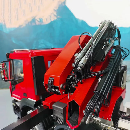 8X8 RC Crane Truck 1/14 Hydraulic RC Truck Crane Metal Simulation Engineering Machinery Model RTR Remote Control Truck Boy Toys