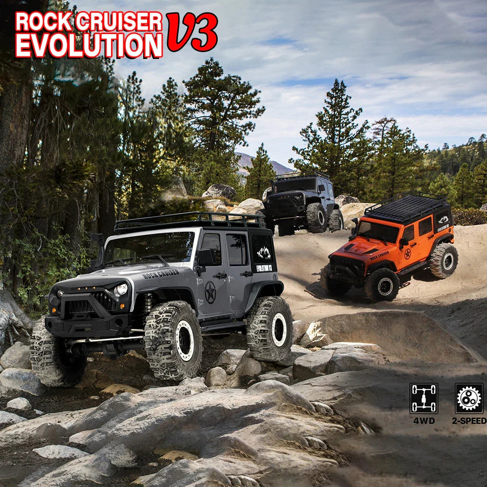 RGT EX86100 V3 1/10 RC Crawler 4WD Electric High-Speed Off-Road Rock Cruiser RTR