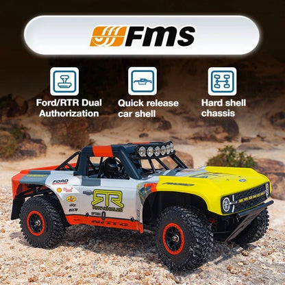 FMS FCS18 1/18 4WD RC Rock Racer - Ford Bronco U4 High-Speed Off-Road Truck RTR