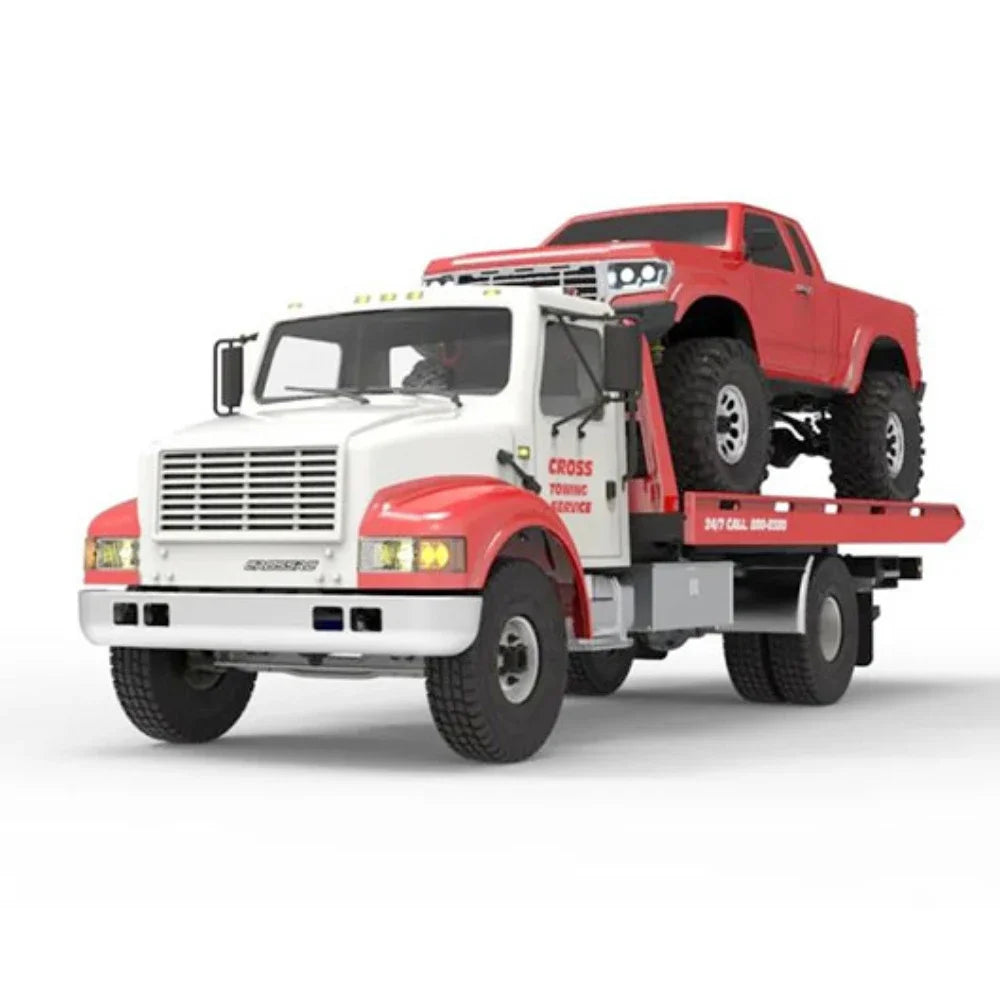 CROSSRC WT4 RC Car 1/10 Electric Rescue Car KIT Version Dual Speed Differential Lock Simulation RC Road Wrecker Model Boy Toy