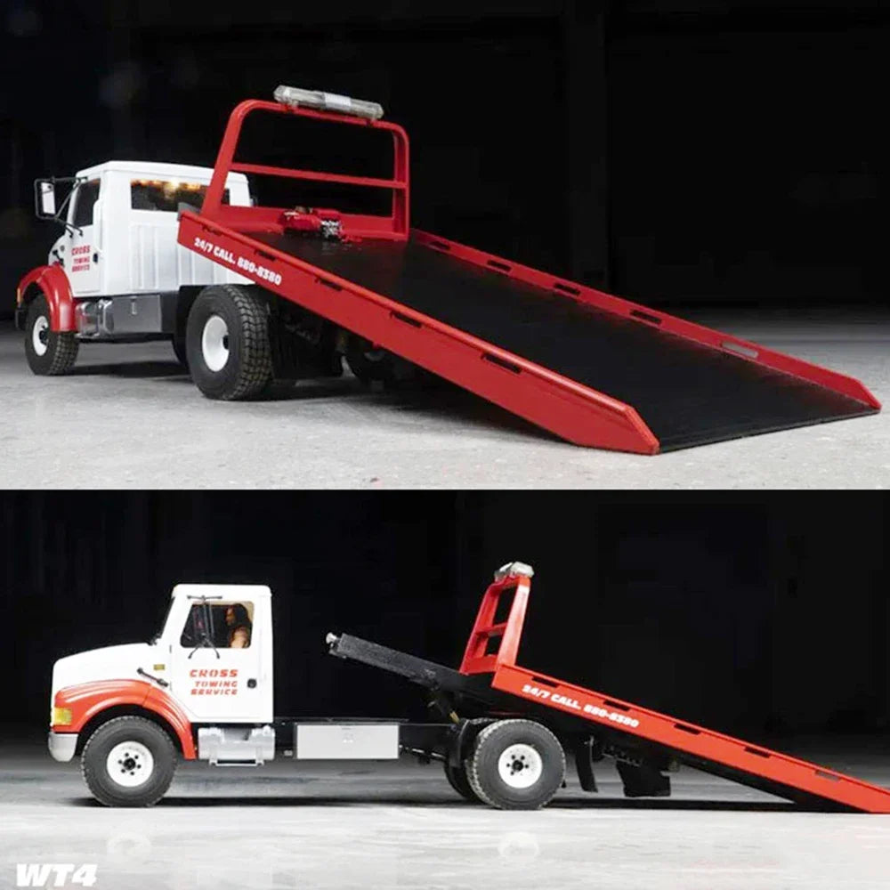 CROSSRC WT4 RC Car 1/10 Electric Rescue Car KIT Version Dual Speed Differential Lock Simulation RC Road Wrecker Model Boy Toy