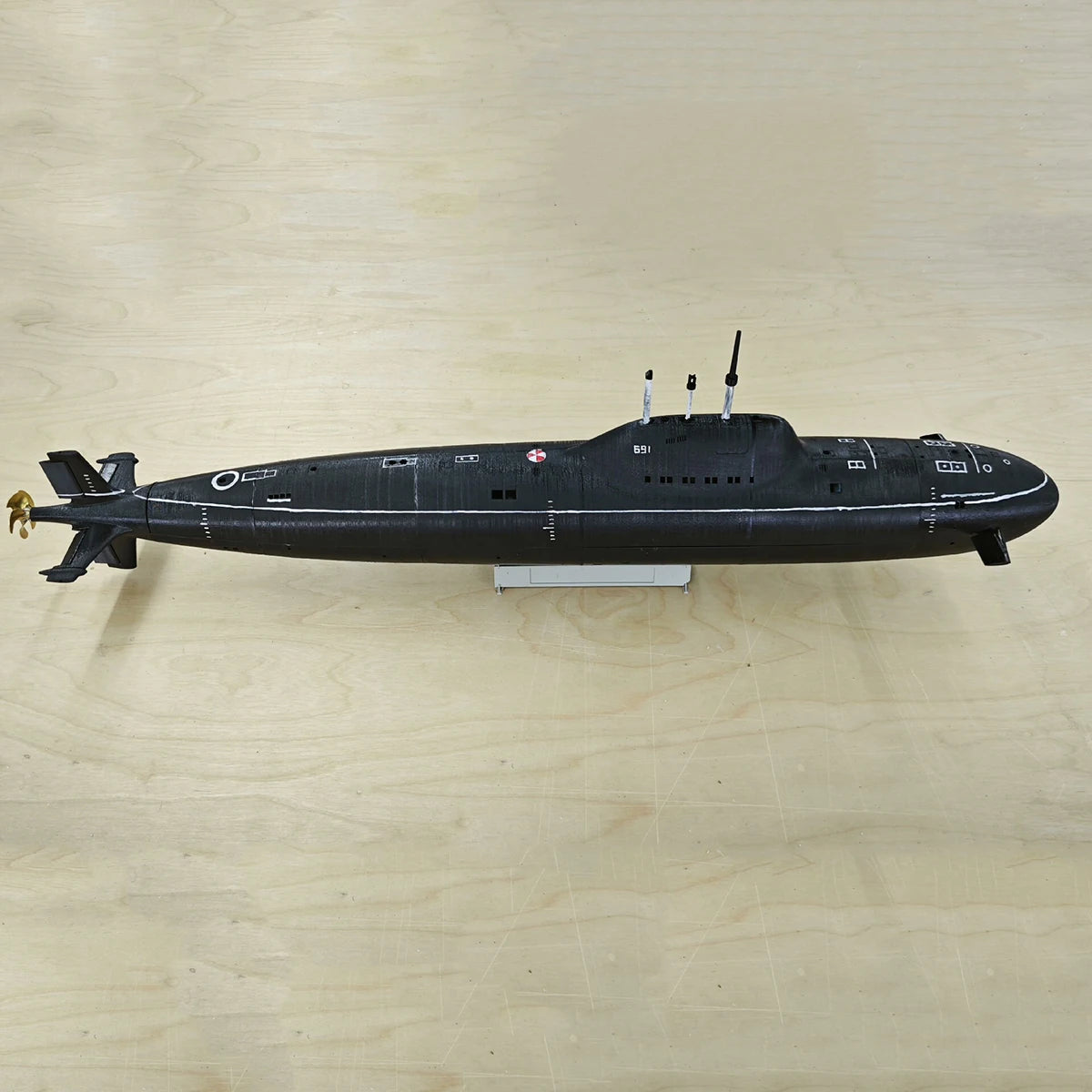 Alpha Class 1/100 Scale RC Submarine 90cm - Static Diving Remote Control Submersible Ship RTR Model
