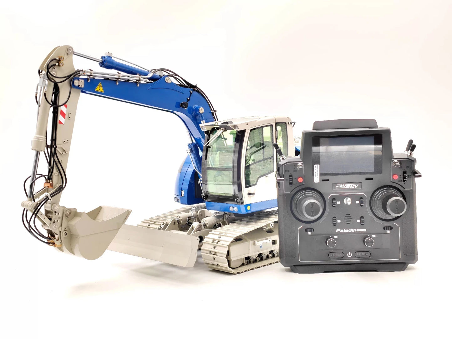 R920 RC Hydraulic Excavator 1/14 JDM-208 Tracked Excavator Metal Model with Lights and Sound System Remote Control Truck Toy