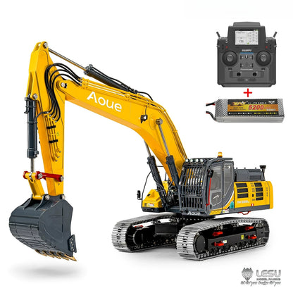 LESU SK500 RC Excavator 1/14 Hydraulic Remote Control Excavator KIT/RTR Version 6-Way Valve Tracked Excavator Metal Model Toy