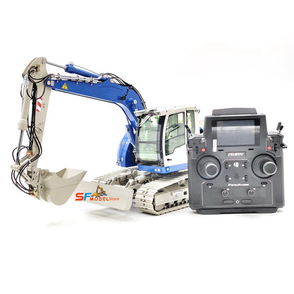 R920 RC Hydraulic Excavator 1/14 JDM-208 Tracked Excavator Metal Model with Lights and Sound System Remote Control Truck Toy