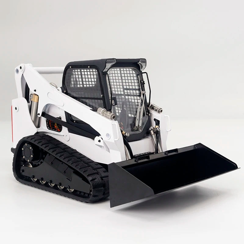 Free Shipping SM770 Bobcat Loader 1/14 RC Crawler Metal Hydraulic Skid Steer Loader RTR Bobcat Engineering Vehicle Model Boy Toy Gift