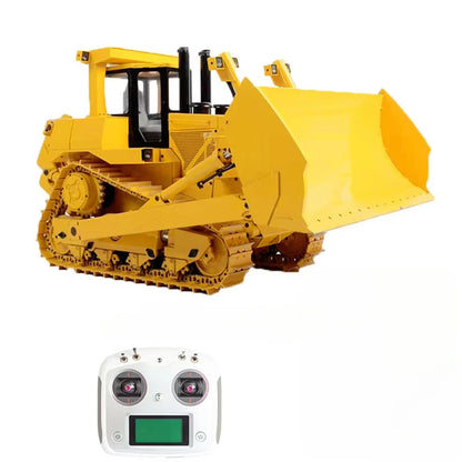 JDM 98 DXR2 D9T RC Hydraulic Bulldozer 1/14 RC Bulldozer Heavy Metal Model with Light and Sound Set RTR Remote Control Car Toy