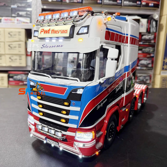 Tamiya 770S RC Truck 1/14 8x4 Remote Control Tractor Metal Model PL18EV Remote Control Boy Remote Control Car Model Toy