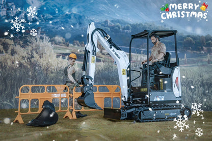 JX E20 RC Hydraulic Excavator 1/14 Remote Control Metal Mini Excavator RTR with Sound System Boy Remote Control Car Model Toy