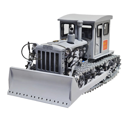 Dongfanghong Bulldozer 1/12 Metal Hydraulic RC Bulldozer Model RTR with Lighting and Sound System Remote Control Car Model Toy