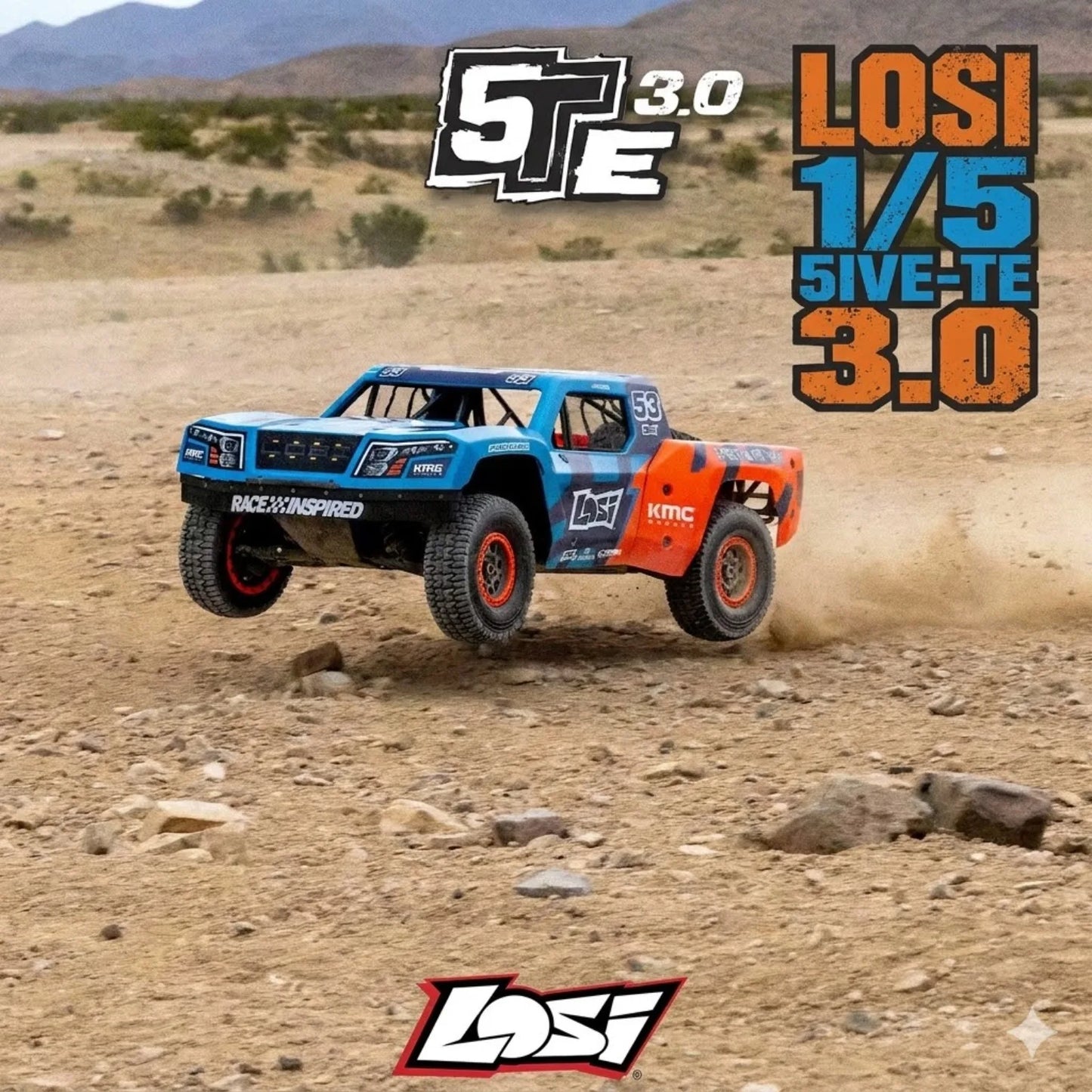 Losi 1/5 5IVE-TE 3.0 4WD Brushless Desert Truck RTR (12S Power System)
