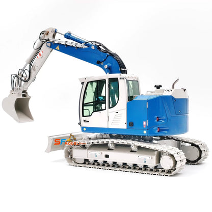 R920 RC Hydraulic Excavator 1/14 JDM-208 Tracked Excavator Metal Model with Lights and Sound System Remote Control Truck Toy