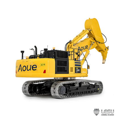LESU PC500LC RC Excavator Hydraulic Model 1/14 Rock Arm Pangolin Excavator Metal Model Remote Control Engineering Toy BA-B0020