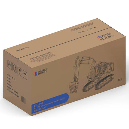 Double E E111 Excavator KIT Version 1/14 Hydraulic Remote Control Excavator Metal Model Parts Version EC160E Excavator Model Toy