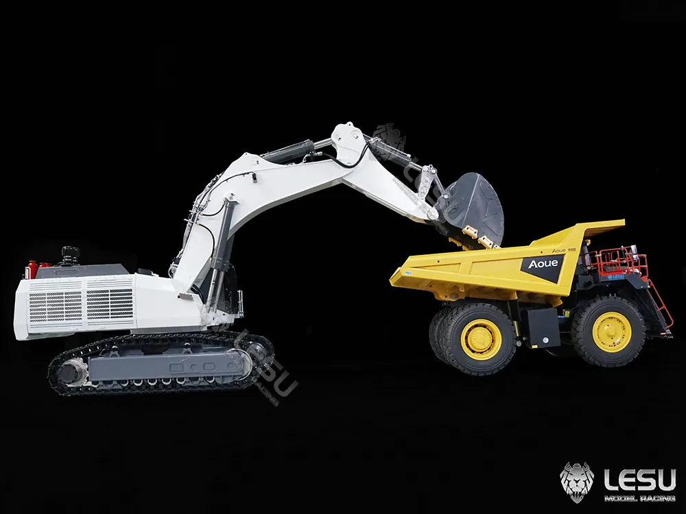 AOUE 9150 RC Excavator 1/14 Hydraulic RC Excavator Backhoe Crawler Excavator Construction Machinery Model Boy RC Car Toy Gift