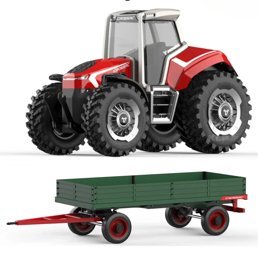 CROSSRC TL4 RC Tractor 1/8 4x4 RC Car Model Four-wheel Drive Shift Differential RTR with Light Remote Control Tractor Model Toy