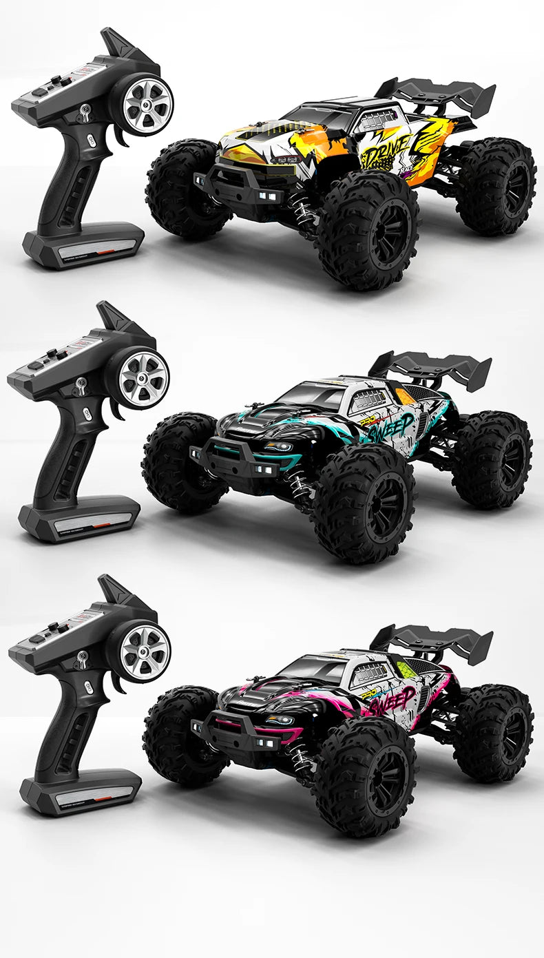 1/16 70KM/H or 50KM/H 4WD RC Car with LED Remote Control Cars High Speed Drift Monster Truck for Kids Vs Wltoys 144001 Toys