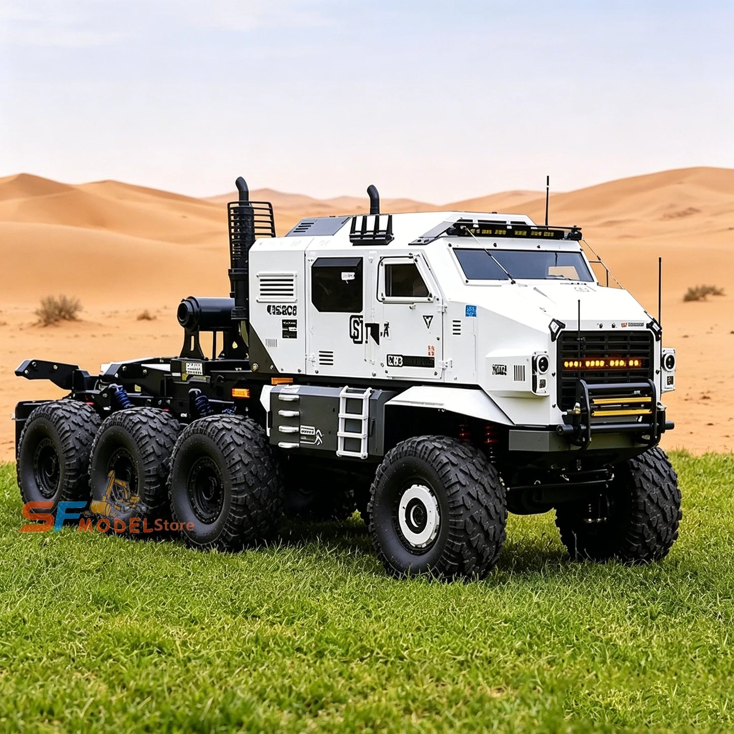 ST8 1/10 Scale 8x8 Heavy-Duty RC Off-Road Vehicle Model (RTR)