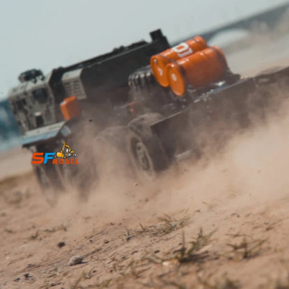 ST10X RC Truck 1/10 8x8 RC-Auto Metallmodell mit Licht- und Soundsystem Ferngesteuerter Militär-LKW Geländewagen Modell Spielzeug 
