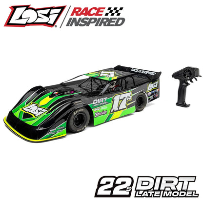 LOSI 1/10 22S 2WD Dirt Oval Late Model RTR Brushless RC Car (LOS-2167)
