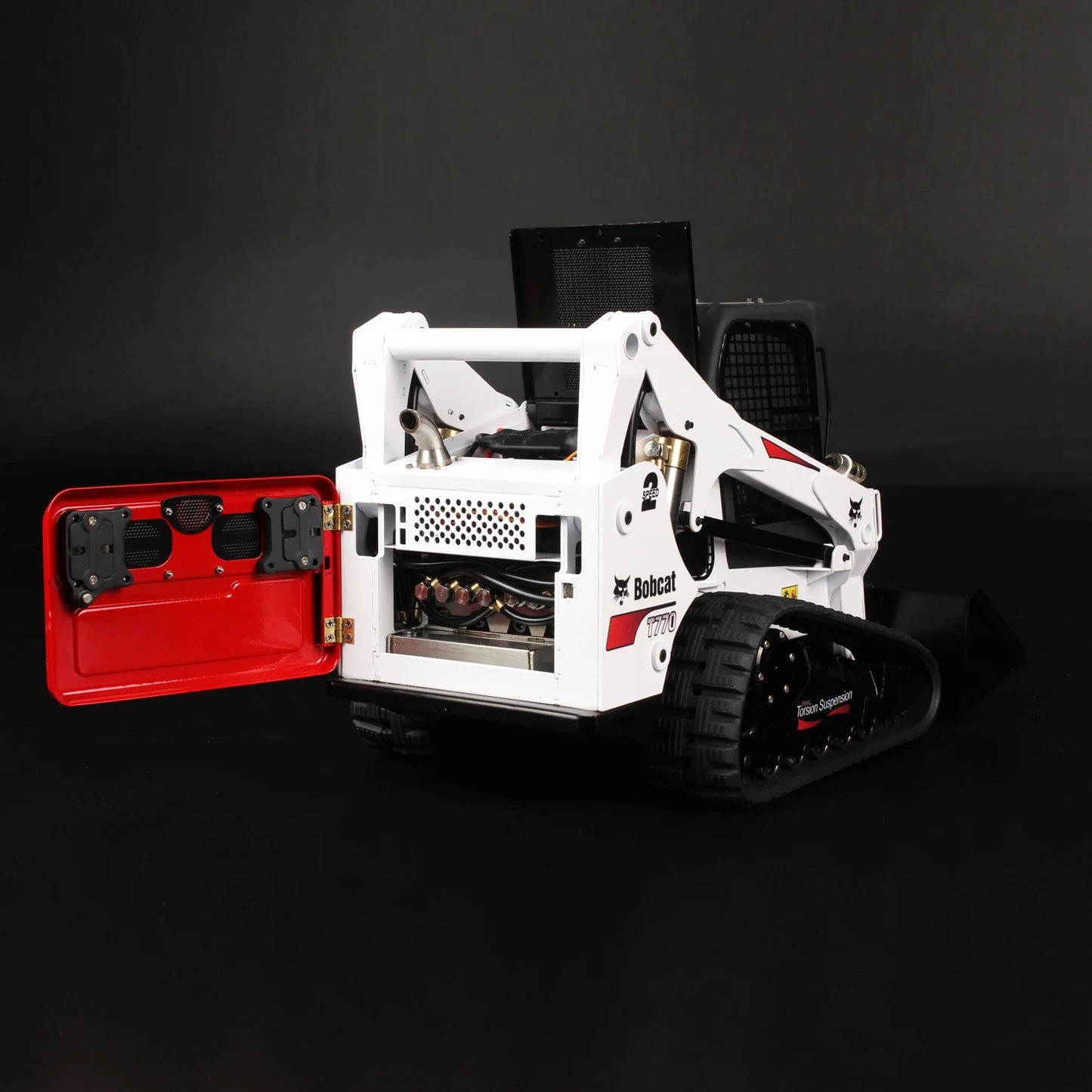 Free Shipping SM770 Bobcat Loader 1/14 RC Crawler Metal Hydraulic Skid Steer Loader RTR Bobcat Engineering Vehicle Model Boy Toy Gift