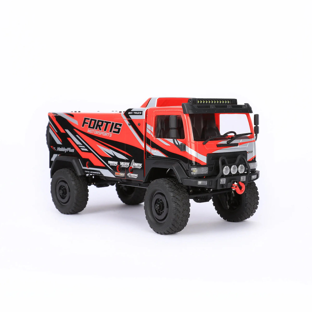 Hobby Plus 1/18 DKR-4 Fortis 4WD RC Rally Truck RTR, Electric Off-Road Desert Racer