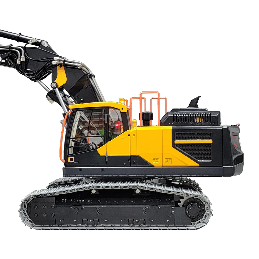 EC380 RC Excavator 1/14 Remote Control Hydraulic Excavator Three-section Arm Crawler Excavator Metal Model Adult Remote Control