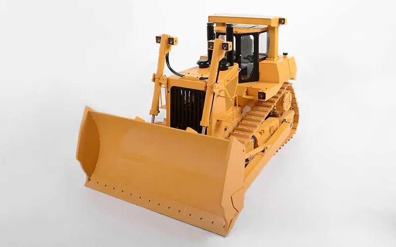 Free Shipping Bulldozer 1/14 JDM 98 DXR2 D9T Remote Control Hydraulic Bulldozer Upgraded Sound and Lighting System Metal Bulldozer Model Remote Control Car Adult Toy