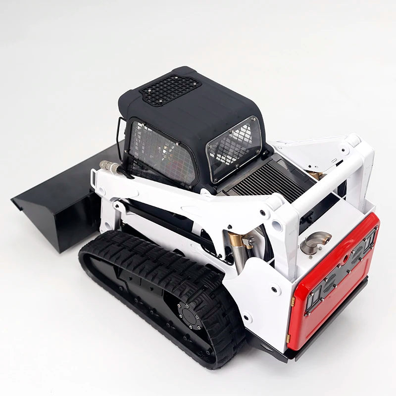 Free Shipping SM770 Bobcat Loader 1/14 RC Crawler Metal Hydraulic Skid Steer Loader RTR Bobcat Engineering Vehicle Model Boy Toy Gift