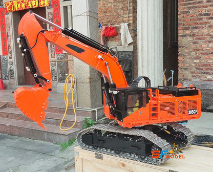 385CF Excavator 1/8 Hydraulic RC Excavator Metal Heavy Engineering Excavator Model Adult Remote Control Car Toy