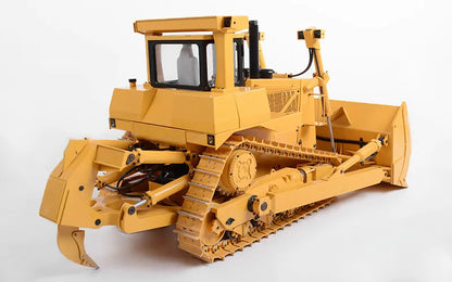 Kostenloser Versand! Bulldozer 1/14 JDM 98 DXR2 D9T ferngesteuerter Hydraulikbulldozer mit verbessertem Sound- und Lichtsystem, Metallmodell, ferngesteuertes Auto, Spielzeug für Erwachsene 
