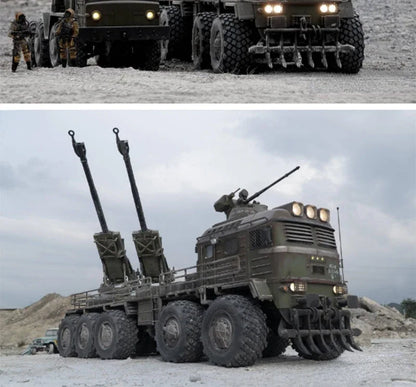 CROSSRC XX10 T-REX 1/12 RC Car 10x10 Armored Vehicle Military Truck Model Kit Version Simulation Heavy Off-Road Vehicle Boys Toy