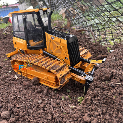 D3 Bulldozer 1/12 Scale Hydraulic RC Bulldozer Metal Heavy Construction Engineering RC Car Model Toy with Light and Sound System