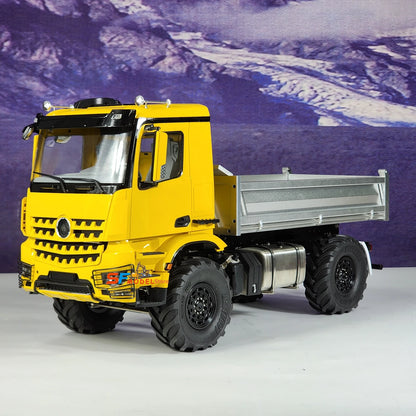 4x4 Hydraulic RC Truck 1/14 Remote Control Dump Truck Model 3363 Remote Control Car with Light and Sound System Boy Toy Gift