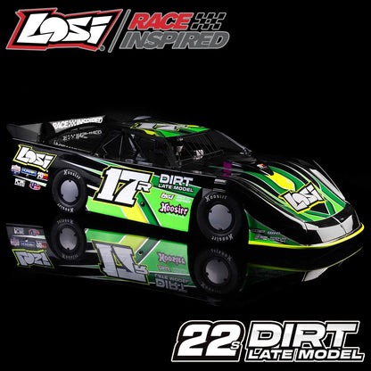 LOSI 1/10 22S 2WD Dirt Oval Late Model RTR Brushless RC Car (LOS-2167)