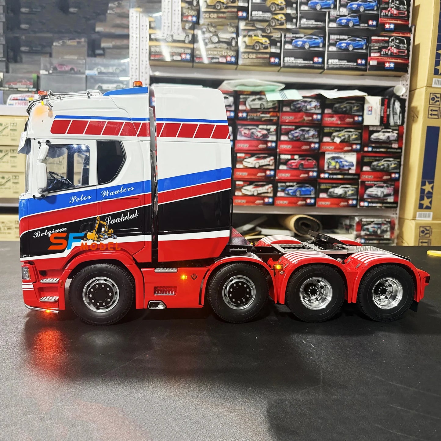 Tamiya 770S RC Truck 1/14 8x4 Remote Control Tractor Metal Model PL18EV Remote Control Boy Remote Control Car Model Toy