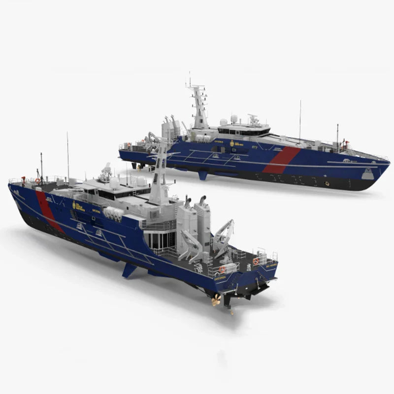 1/64 Coast Guard RC Boat Kit - 91cm Premium Resin 3D Printed Scale Model