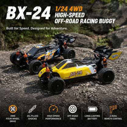 ZD Racing BX-24 1/24 Brushless 4WD RC Buggy RTR - High Speed Off-Road Racing Car