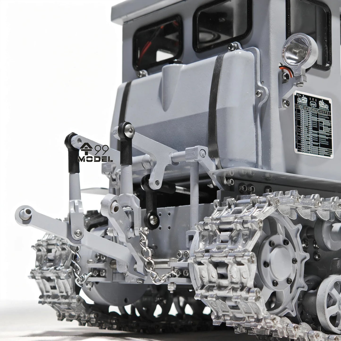 Dongfanghong Bulldozer 1/12 Metal Hydraulic RC Bulldozer Model RTR with Lighting and Sound System Remote Control Car Model Toy