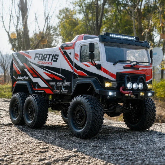 Hobby Plus 1/18 DKR-4 Fortis 4WD RC Rally Truck RTR, Electric Off-Road Desert Racer