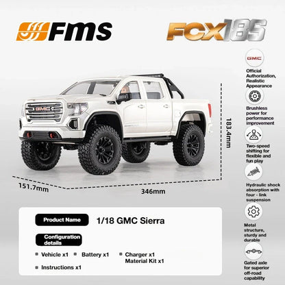 FMS FCX18S 1/18 GMC Sierra 4WD Scale RC Crawler RTR with 2-Speed